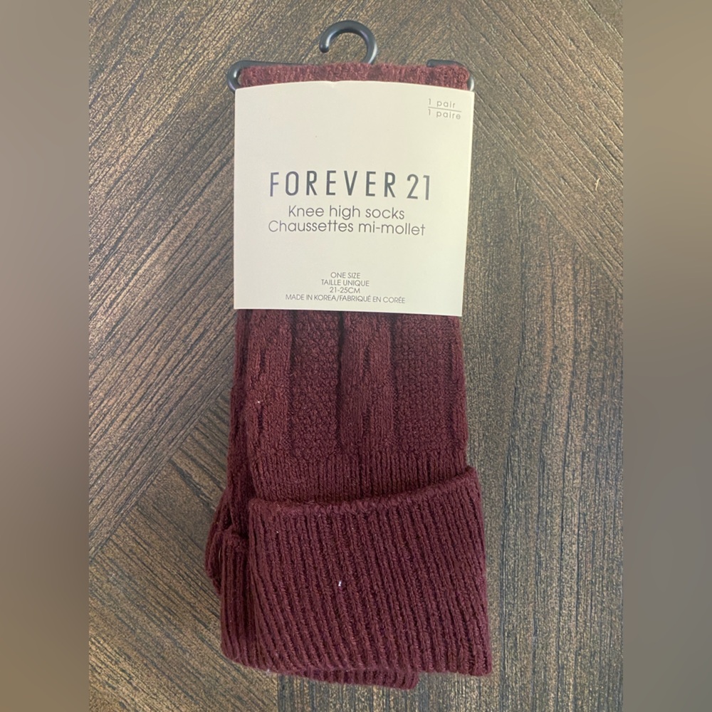 Forever 21 over the knee socks